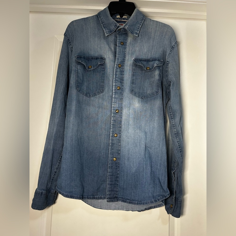 Wrangler Blue Denim Shirt